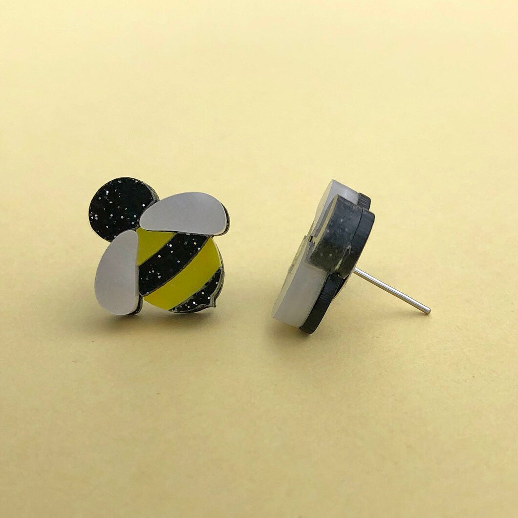 Cute Bee Stud Earrings