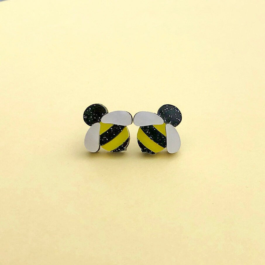 Cute Bee Stud Earrings