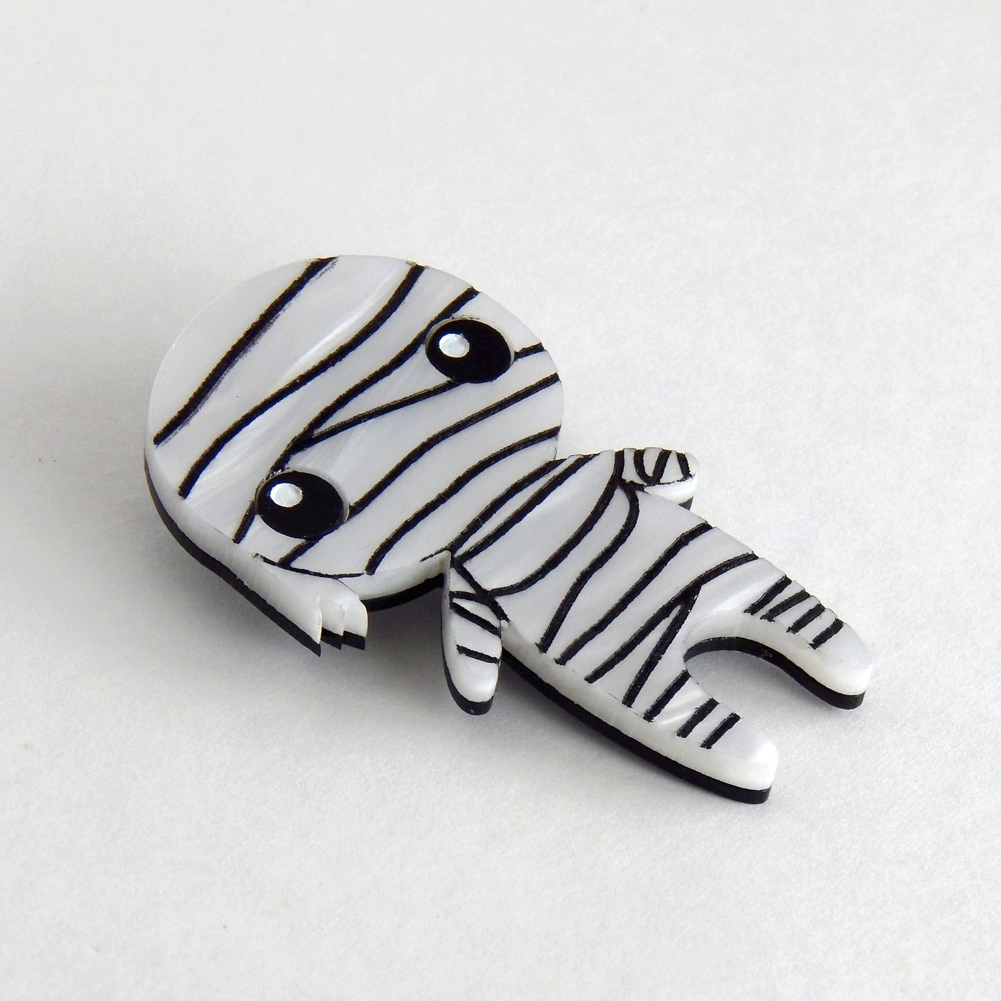 Cute Halloween Mummy Brooch