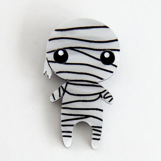 Cute Halloween Mummy Brooch