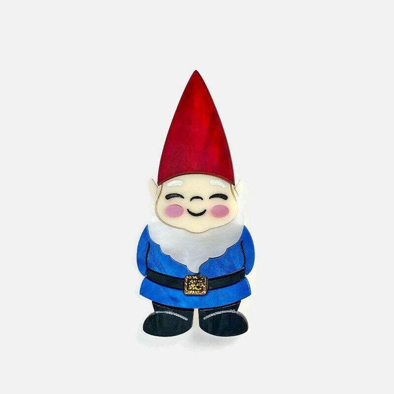 Cute Garden Gnome Brooch