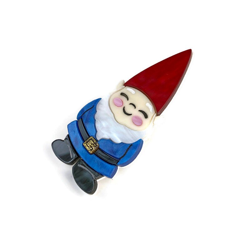 Cute Garden Gnome Brooch