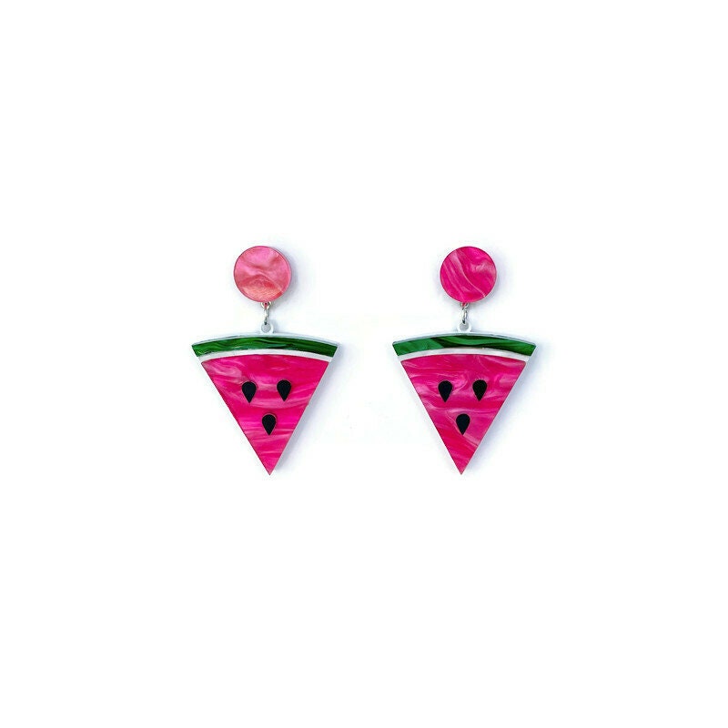 Watermelon Slice Earrings