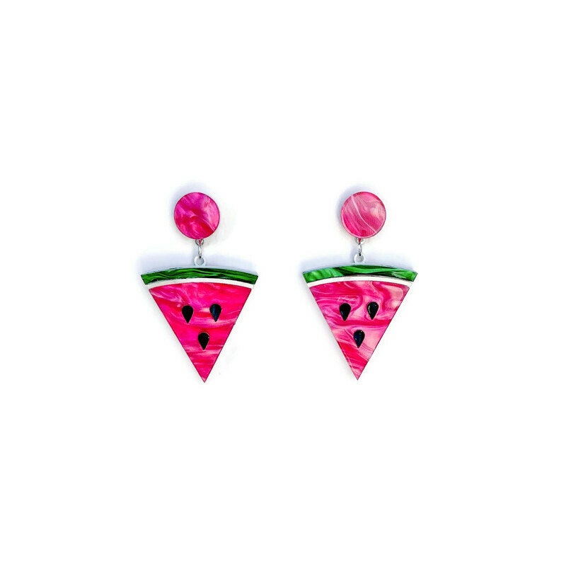 Watermelon Slice Earrings