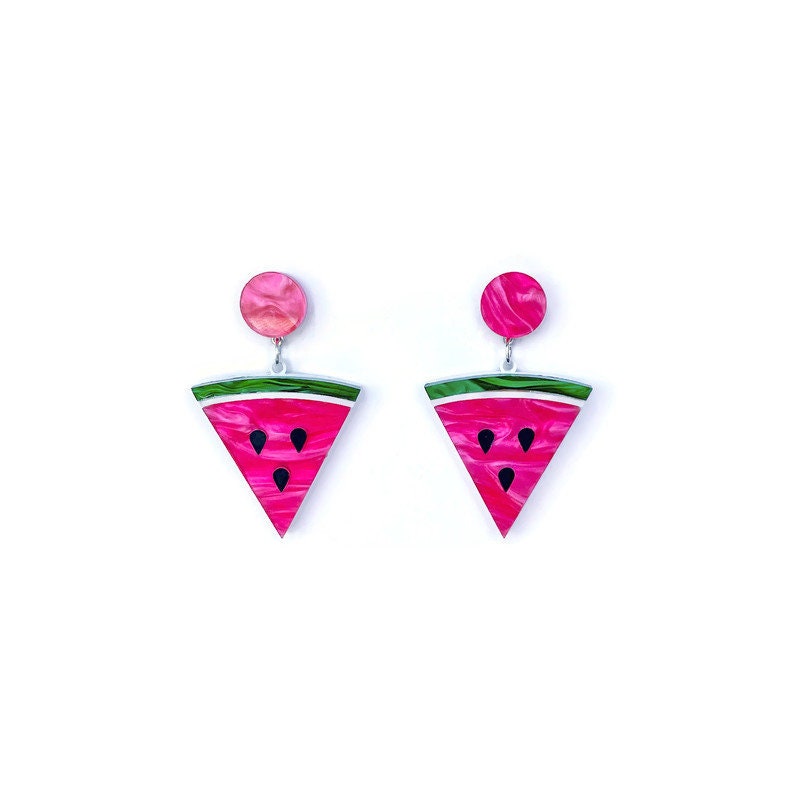 Watermelon Slice Earrings