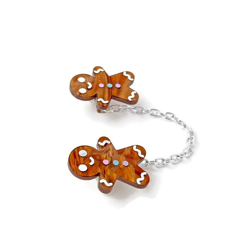 Gingerbread Man Sweater Clip