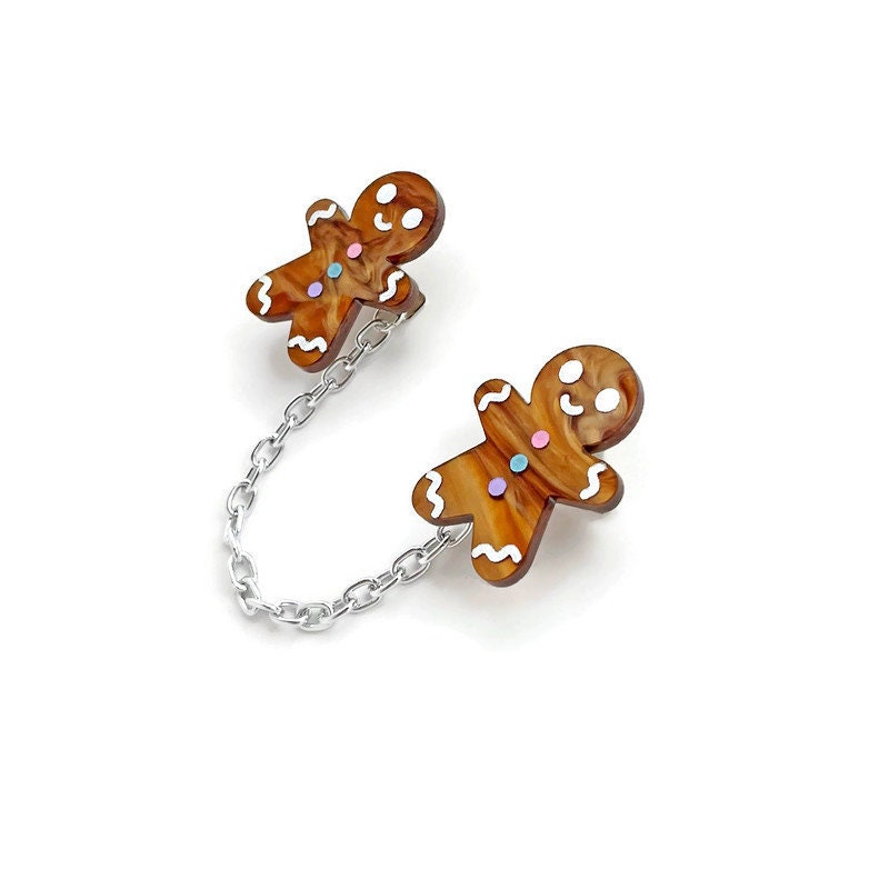 Gingerbread Man Sweater Clip