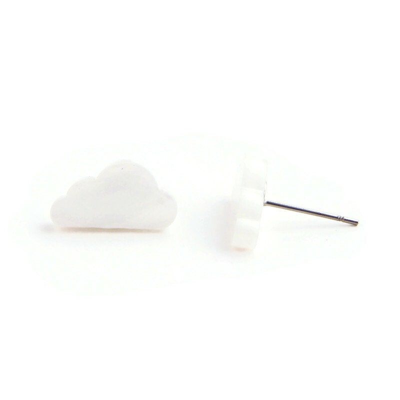 White Pearl Cloud Studs