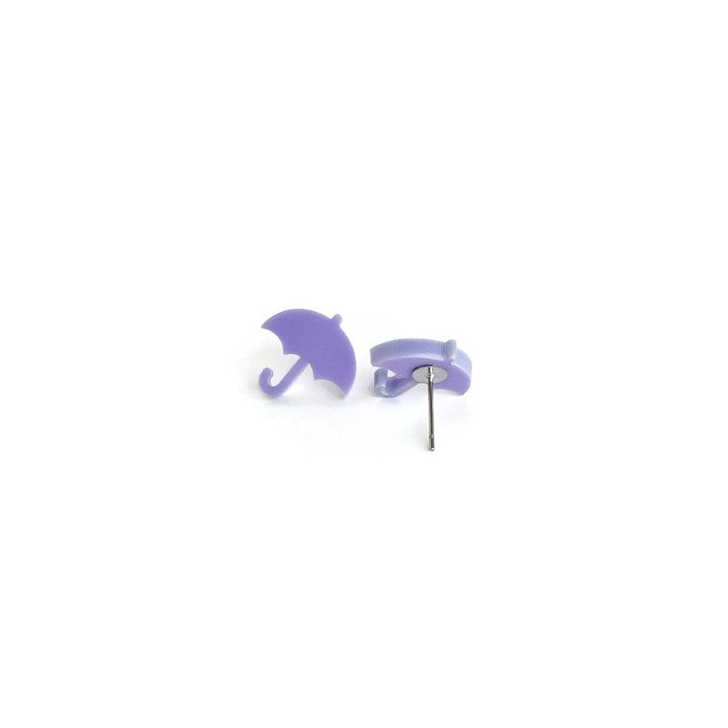 Purple Umbrella Studs