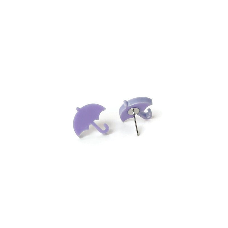 Purple Umbrella Studs