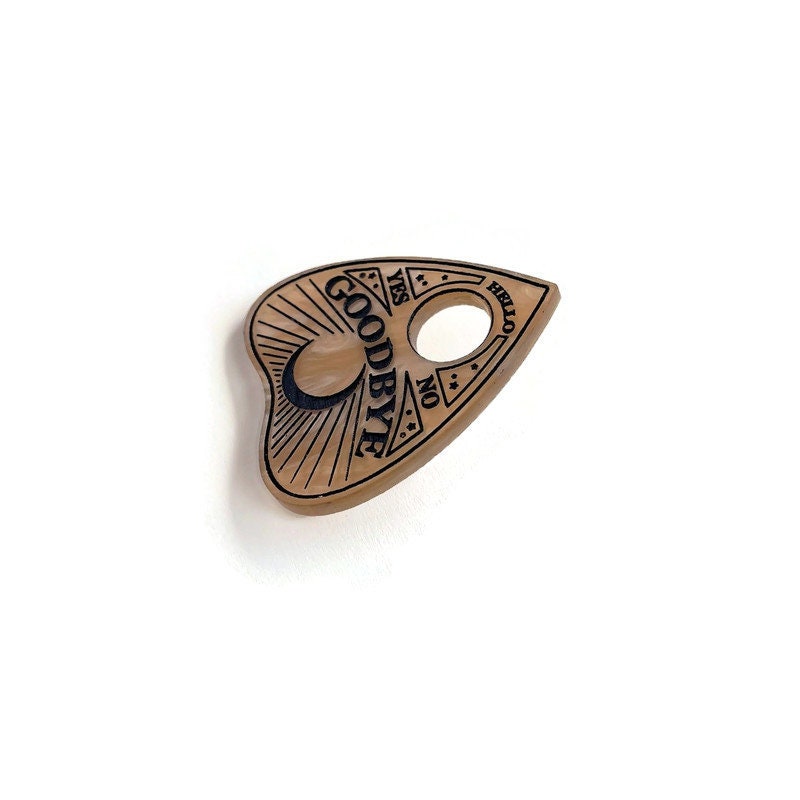 Spirit Board Planchette Brooch