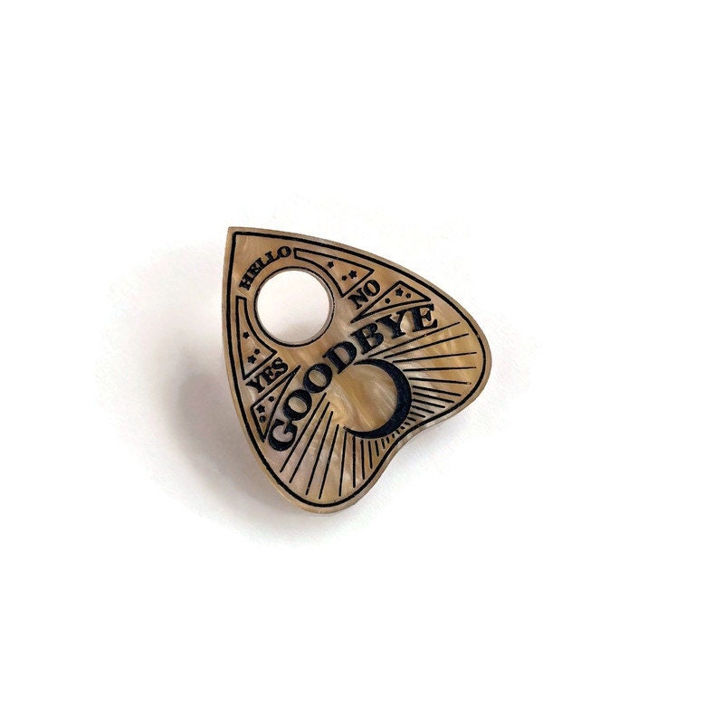 Spirit Board Planchette Brooch