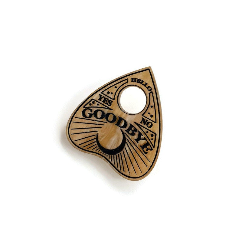 Spirit Board Planchette Brooch