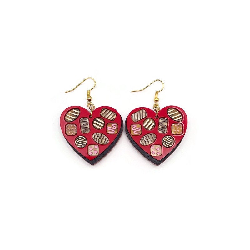 Valentine's Box of Chocolates Earrings