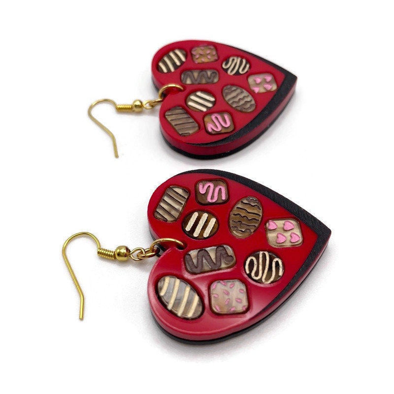 Valentine's Box of Chocolates Earrings