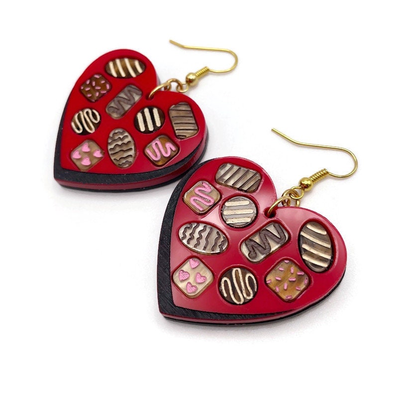 Valentine's Box of Chocolates Earrings