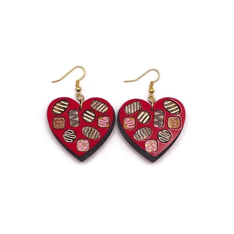 Valentine's Box of Chocolates Earrings