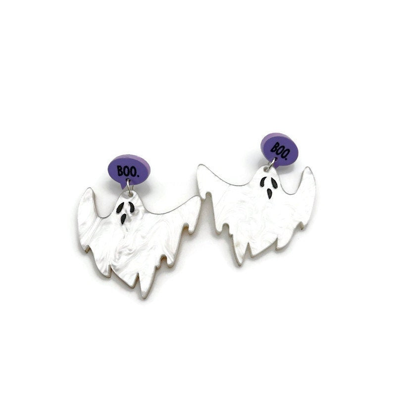 Spooky Boo Ghost Earrings