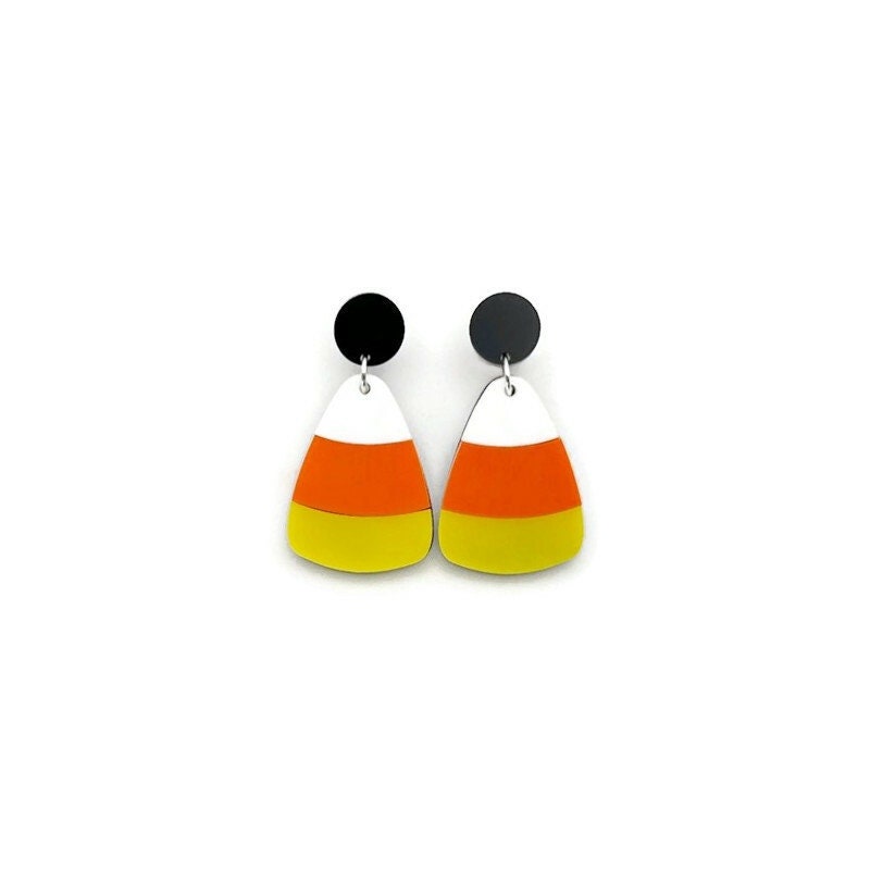 Candy Corn Dangle Earrings