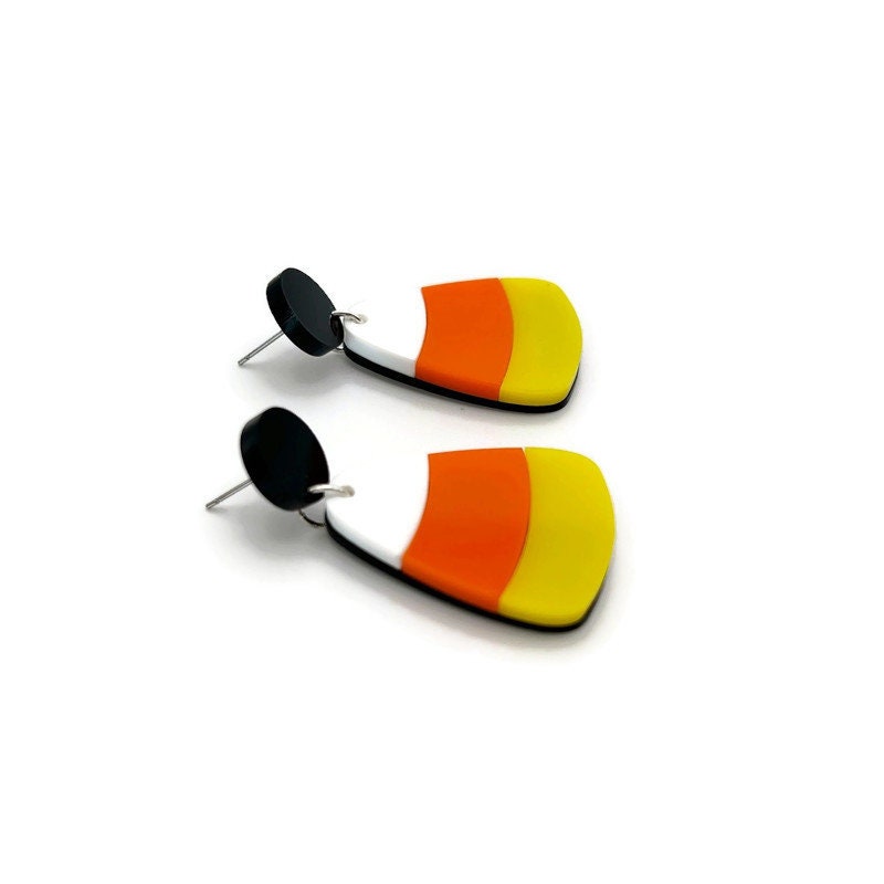 Candy Corn Dangle Earrings