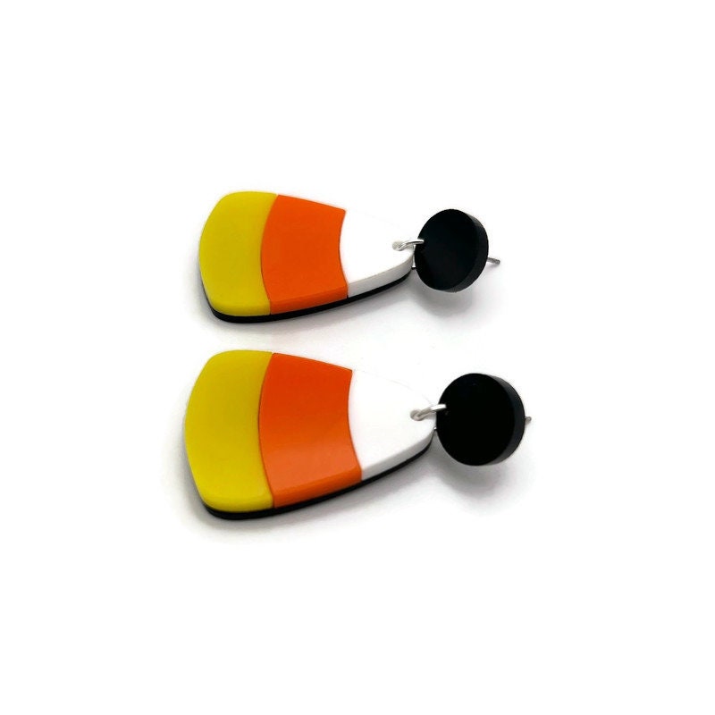 Candy Corn Dangle Earrings