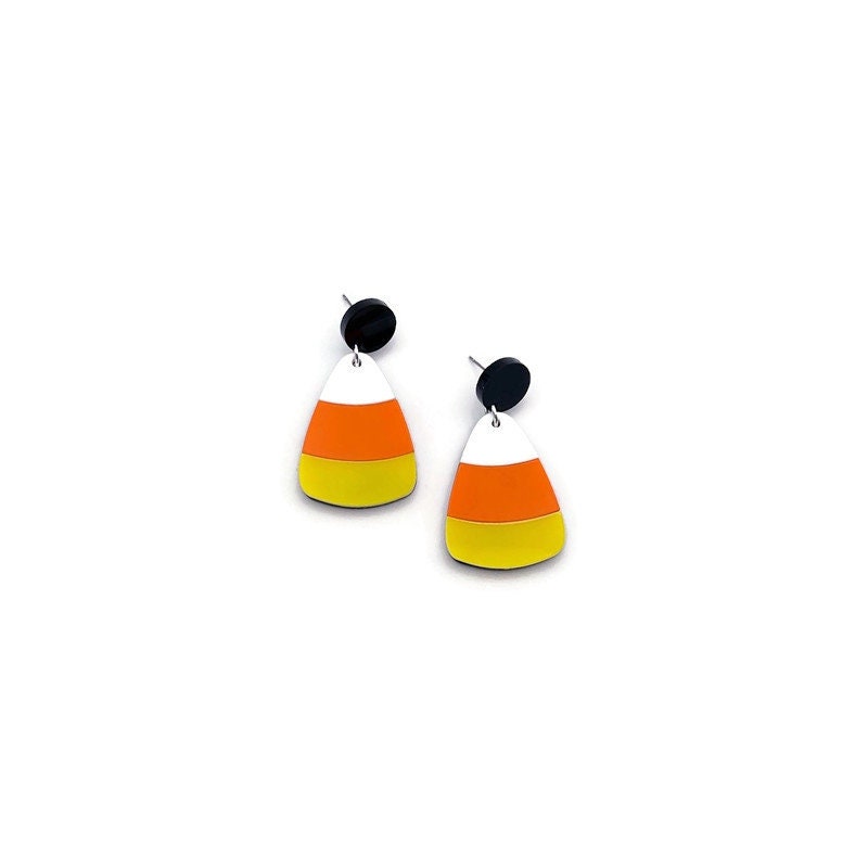 Candy Corn Dangle Earrings