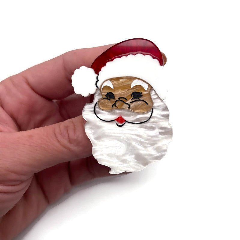 Vintage Santa Brooch